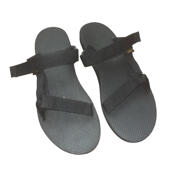 Teva Universal Slide Black Women Strap Slip On - Picture 3 of 7